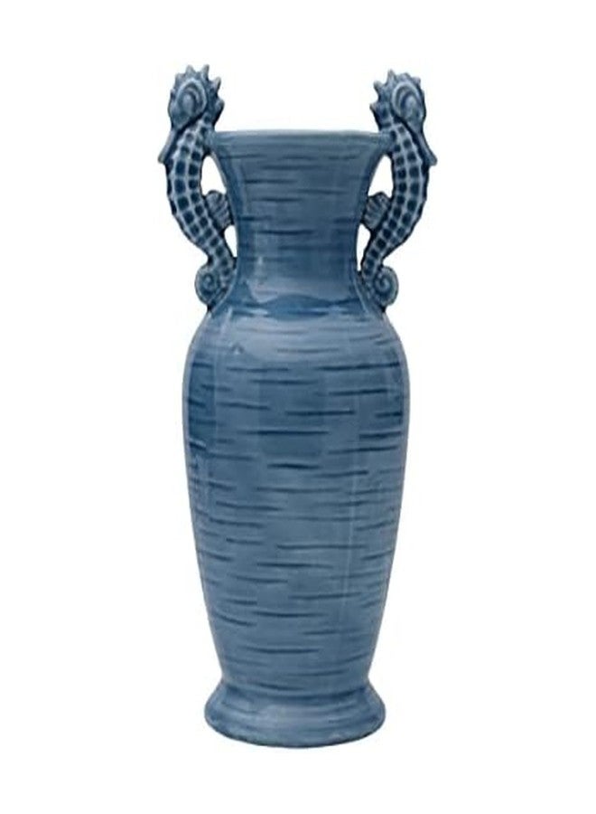 Fitz & Floyd Fitz and Floyd Fitz & Floyd Coastal Home Seahorse Vase, Aqua - Image 1